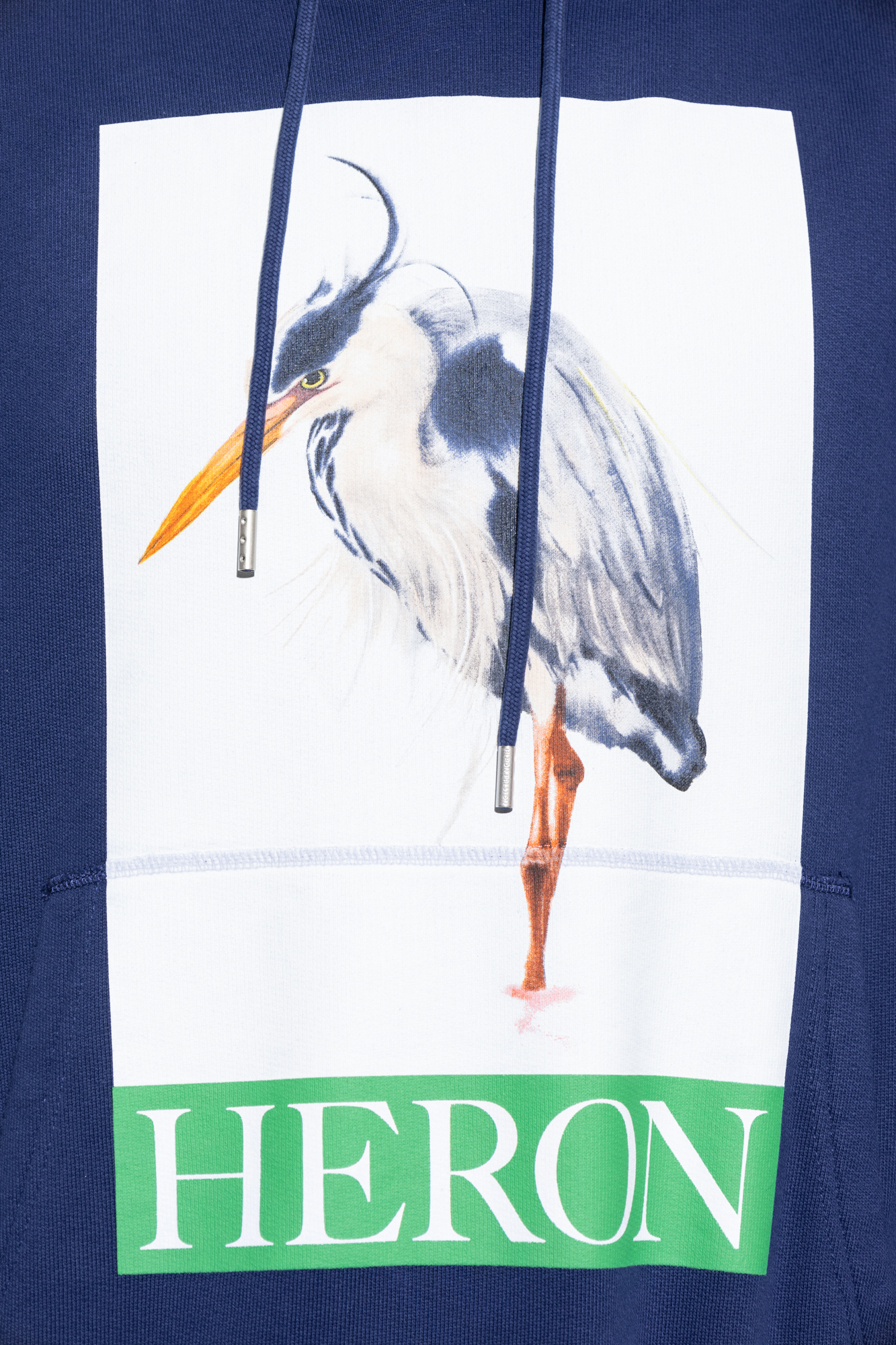 Heron bird slogan hotsell print hoodie